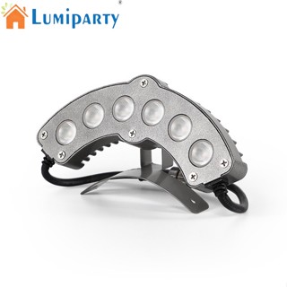 Lumiparty โคมไฟ Led 6w ทรงโค้ง กันน้ํา Ip65 สําหรับวัด สวน กลางแจ้ง