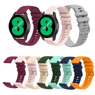 สายนาฬิกาข้อมือซิลิโคน 20 มม. สําหรับ Samsung Galaxy watch Active 2 watch 4 5 6 Watch5 Pro Watch6 watch4 classic 42 มม. 46 มม. 40 มม. 44 มม. 43 มม. 47 มม.