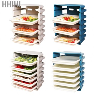 Hhihi Kitchen Side Dish Storage Rack Multi Layer Dish Preparation  Wall Mounted Dish Storage