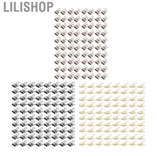 Lilishop Hollow Binder Clips  Hollow Binder Clamps 80Pcs 0.7 Inch  for Home