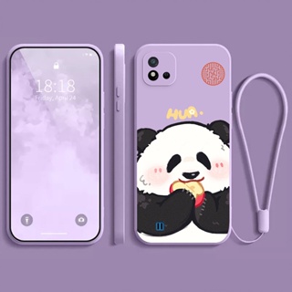 เคส REALME C20 C2 A1K C11 C15 C25 C12 REALME Narzo 20 C25S C20A C11 2021 REALME C21 เคสโทรศัพท์มือถือแบบนิ่ม ลายแพนด้านําโชค ZMF