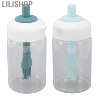 Lilishop Press Control 2 In 1 Oil Bottle Dispenser Kitchen Glass Oil Bottle With Silico