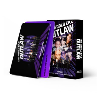 โปสการ์ดอัลบั้มรูปภาพ ATEEZ THE WORLD EP.2 OUTLAW Lomo Cards Kpop ลดราคา จํานวน 55 ชิ้น ต่อกล่อง