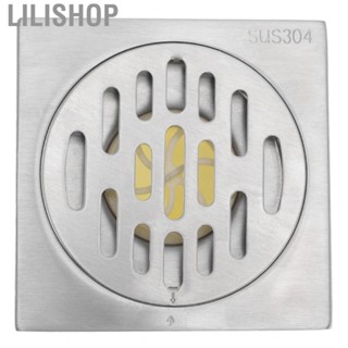 Lilishop Stainless Steel Shower Drain Prevents Backflow Shower Drain Odourless Professional Brushed Finished for Kitchen