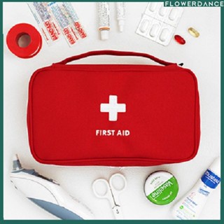 Travel แบบพกพา Medical Storage Kit First Aid Medicine Multi-Function Medical กระเป๋าเก็บกระเป๋า Home Outdoor Treatment Survival Medical กู้ภัย Pack ดอกไม้