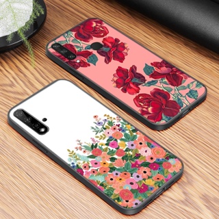 เคสโทรศัพท์มือถือ TPU แบบนิ่ม พิมพ์ลายดอกกุหลาบ สําหรับ Huawei Y5P P10 P20 P30 Lite Pro