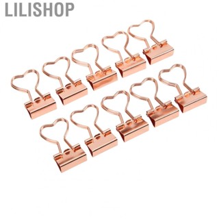 Lilishop Paper Clamps Love Shape Binder Clips for Document Sorting for  Classification for Office