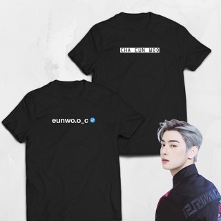 Cha Eun Woo IG Verified Inspired Tees Unisex เสื้อยืด ชาอึนอู  เสื้อยืดแฟชั่นสำหรับผู้ชายและผู้หญิง Cotton 100%