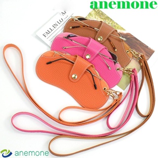 Anemone เคสหนัง PU นิ่ม แบบพกพา สําหรับใส่แว่นตากันแดด แว่นตาอ่านหนังสือ