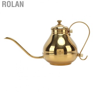 Rolan Coffee Drip Kettle  Beautiful Modelling Polished Surface Coffee  Pot Gold  for Home