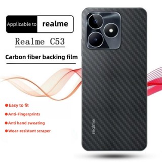 ฟิล์มคาร์บอนไฟเบอร์ ป้องกันด้านหลัง สําหรับ Realme C53 C53 C53 C53 C53 Nfc Narzo N53 N53