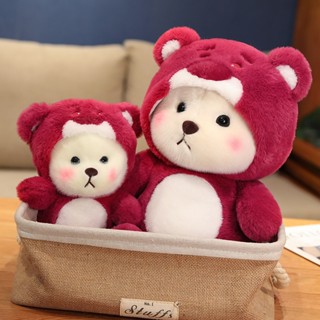 ใหม่ หมอนตุ๊กตาหมี Lena Bear Lena Strawberry Bear ขนาด 28-45 ซม. ของเล่นสําหรับเด็ก