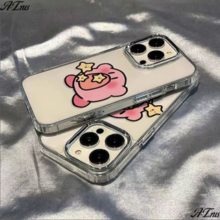 เคสโทรศัพท์มือถือนิ่ม กันกระแทก ลาย Star Kirby เรียบง่าย สําหรับ Iphone 1214pro 7 11max 13 plus GAMN