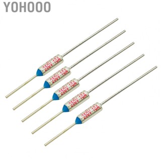 Yohooo Temperature Fuse  Metal Thermal Fuse 5Pcs 250V  for Electric Current Provider