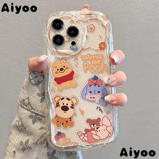 เคสโทรศัพท์มือถือแบบนิ่ม ใส สําหรับ Apple 8p xs12 7 promax✅เคสป้องกันโทรศัพท์มือถือ แบบนิ่ม ลายหมีพูห์ กันกระแทก สําหรับ Iphone 13 14 11