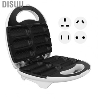 Disuu 750W Waffle  Dog Maker Non Stick Machine Makes 6 Mini  Dogs At Once US