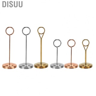 Disuu Stainless Steel Table Number Name Card Holder Party Picture Stand Note  BS