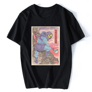 เสื้อยืด พิมพ์ลาย Skeletor T Samurai Digital สไตล์ญี่ปุ่น สําหรับผู้ชาย