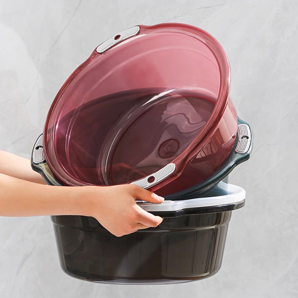 Jujiajia อ่างล้างหน้า พลาสติกหนา ขนาดใหญ่ ป้องกันแบคทีเรีย ทนทาน สําหรับใช้ในครัวเรือน - รูปที่ 5