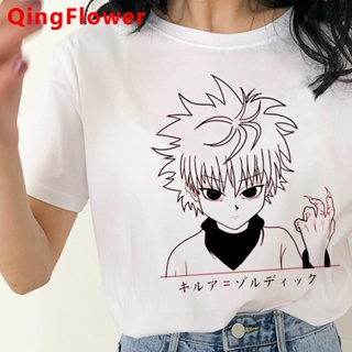 เสื้อยืด พิมพ์ลายกราฟิกการ์ตูนอนิเมะญี่ปุ่น Hisoka T Kurapika น่ารัก