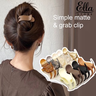 Ellastore123 กิ๊บติดผม กันลื่น สีพื้น ใช้งานง่าย สําหรับผู้หญิง