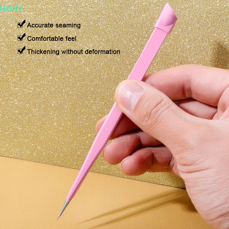 HB แหนบเล็บ 3D Rhinestones Picker เครื่องมือทําเล็บพร้อมซิลิโคนกด HY
