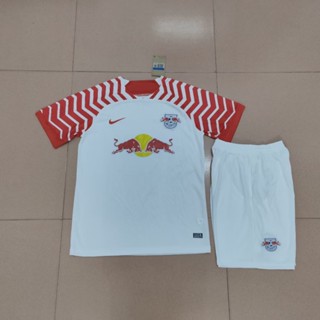 เสื้อกีฬาแขนสั้น ลายทีมชาติฟุตบอล Bull Leipzig สีแดง แห้งเร็ว ไซซ์ S - XXL สําหรับผู้ชาย ไซซ์ 23-24