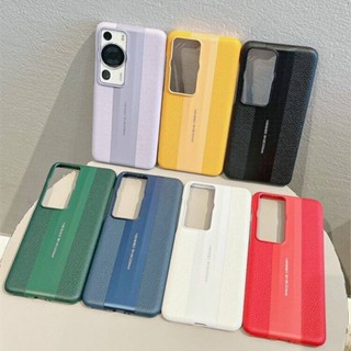 【7 สี】 Huawei P60 Pro เคส P50 P40 Pro หนัง บางพิเศษ การออกแบบ Porsche ป้องกันกล้อง เคสเคลือบด้าน