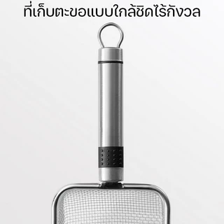 ตักทรายแมว ที่ตักทราย ขนาดใหญ่ พลั่วทรายแมวเหล็ก ที่ตักทรายแมวสแตนเลส 2มม ล้างทำความสะอาดง่าย