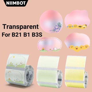 Niimbot สติกเกอร์ฉลาก แบบใส ลายชื่อ B21 B203 B1 B3S