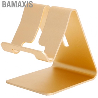 Bamaxis Smartphone Mount Hands Free Desktop Phone Cradle  Gold Frame Non-Slip Compatible with All Mobile Phones