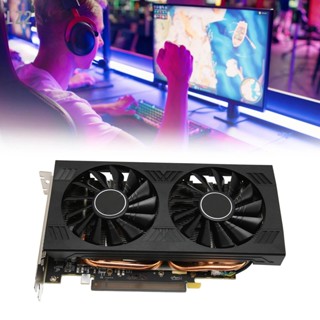 LZ2 RX580 8GB GDDR5 256bit 4096x2160 ความละเอียด 8Pin คอมพิวเตอร์กราฟิกการ์ดพร้อมพัดลมระบายความร้อนคู่สำหรับบ้าน