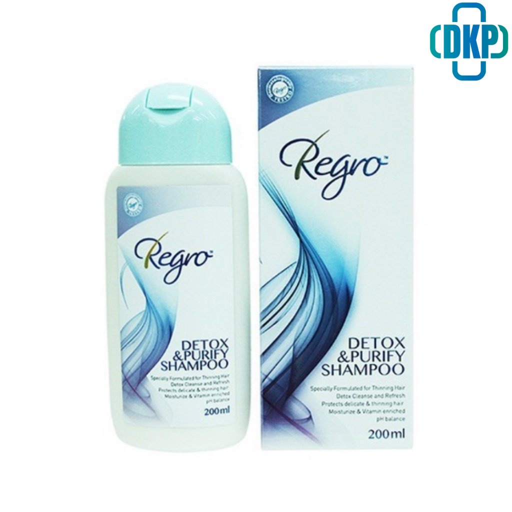 Regro DETOX & PURIFYING Shampoo รีโกร ดีท็อกซ์ แอนด์ เพียวริฟายอิ้ง แชมพู 200 ml [DKP]