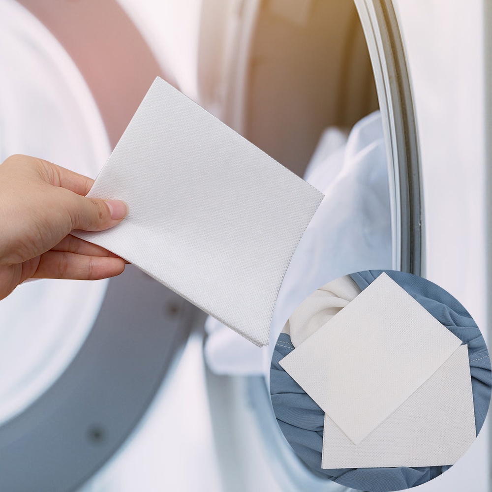 แผ่นกระดาษดูดซับสีเข้ม ดูดซับน้ํา สําหรับเครื่องซักผ้า 24 30 50 ชิ้น - รูปที่ 6