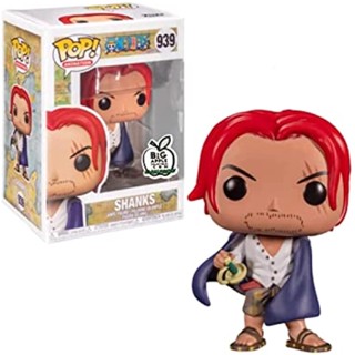 Funko Pop 939 ฟิกเกอร์ One Piece Shanks (Big Apple Exclusive) ของเล่นสําหรับเด็ก