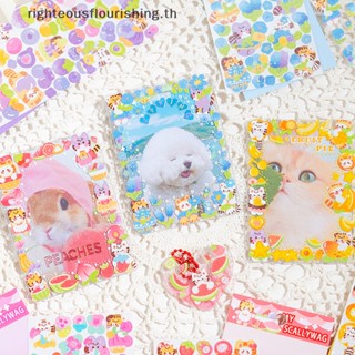 Righteousflourishs.th สติกเกอร์ PVC ลายการ์ตูน Sweet Meow Series กันน้ํา สําหรับติดตกแต่งแล็ปท็อป โฟโต้การ์ด เครื่องเขียน โรงเรียน