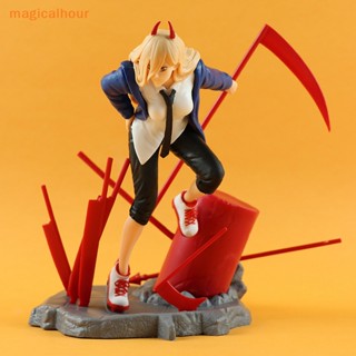 Magicalhour^^ ฟิกเกอร์โมเดลฟิกเกอร์ PVC อนิเมะ Chain Man Power Kawaii Denji Pochita Chain Man สําหรับเก็บสะสม