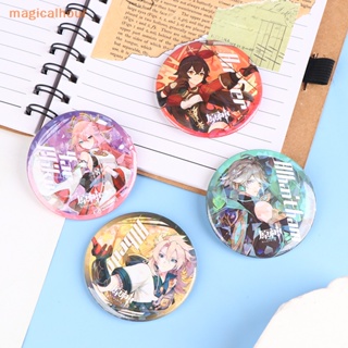 Magicalhour^^ เข็มกลัดคอสเพลย์ Genshin Impact Tinplate Badge ZHONGLI KAZUHA HUTAO KLEE NAHIDA XIAO DILUC อุปกรณ์เสริม สําหรับปาร์ตี้ฮาโลวีน