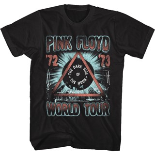 เสื้อยืด พิมพ์ลาย Darks Side of the Moon World Tour สีชมพู