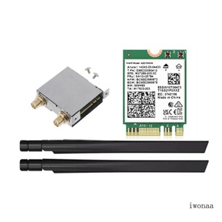 Iwo อะแดปเตอร์การ์ดไร้สาย WiFi6E AX210 PCIe Wlan Tri-Band 6G 5G 2 4G BT5 2