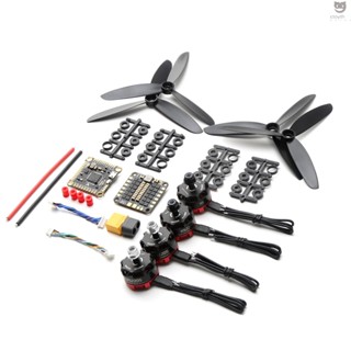Ctoy มอเตอร์ไร้แปรงถ่าน 2205 2300KV 4 ชิ้น พร้อมตัวควบคุมการบิน 30A BLHeli_S ESC F4V3 5045 สําหรับโดรนแข่งขัน FPV M