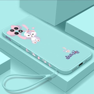 เคสโทรศัพท์มือถือ TPU นิ่ม ขอบตรง ลายการ์ตูน พร้อมสายคล้อง สําหรับ realme c25 c12 c21y c25y c25s c11 c15 c11 2021