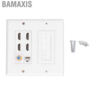 Bamaxis 6Port Wall  4 HD Multimedia Interface 1  6 Coaxial TV F Head Faceplate