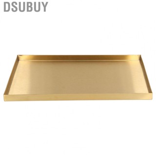 Dsubuy Modern Metal Gold  Rectangle Storage Tray Cosmetic Jewelry Display SP