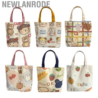 Newlanrode Canvas Cloth Bag  Soft Women Cute for Shopping Female