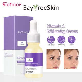 Bayfree Retinol Cream Anti Aging Serum ผลิตภัณฑ์บำรุงผิว Vitamin A Whitening Moisturizer Remove Freckle Speckle Fade Dark Spots Anti-aging Skincare 15ml [TOP]