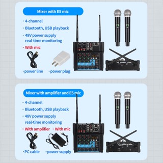 [Whgirld8] เครื่องขยายเสียงมิกเซอร์ สําหรับคอมพิวเตอร์ บันทึกเสียง บ้าน