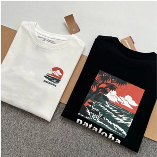 T75S high quality Patagonia Bata Wave Beach mens and womens short-sleeved T-shirt