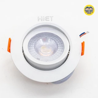 Hiet โคมดาวน์ไลท์ 3" ขนาด 5w ทรงกลม ทรงเหลี่ยม ดาวน์ไลท์ downlight โคมไฟ ปรับได้