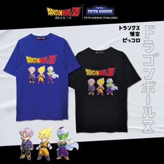 ดูดีนี่ เสื้อยืดดราก้อนบอล DBZ-SD-02 : DragonBallZ🐉 : ทรั้งค์ โกคู พิคโกโร่ [สีดำ-สีน้ำเงิน]